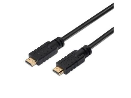 Kabel HDMI Aisens CABLE HDMI ALTA VELOCIDAD / HEC CON REPETIDOR, A/M-A/M, NEGRO, 15M Czarny 15 m