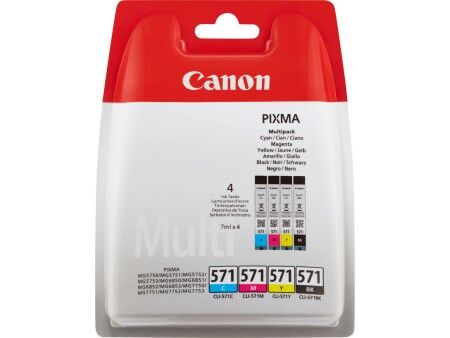 Oryginalny Wkład Atramentowy Canon CLI-571 Multipack Szary Wielokolorowy