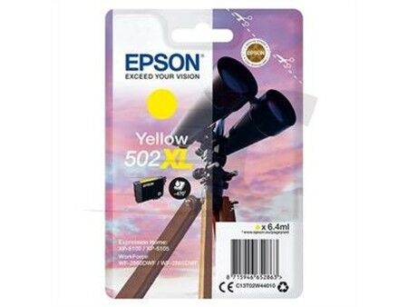 Oryginalny Wkład Atramentowy Epson 502XL Żółty
