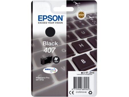 Oryginalny Wkład Atramentowy Epson WF-4745 Czarny Turkusowy