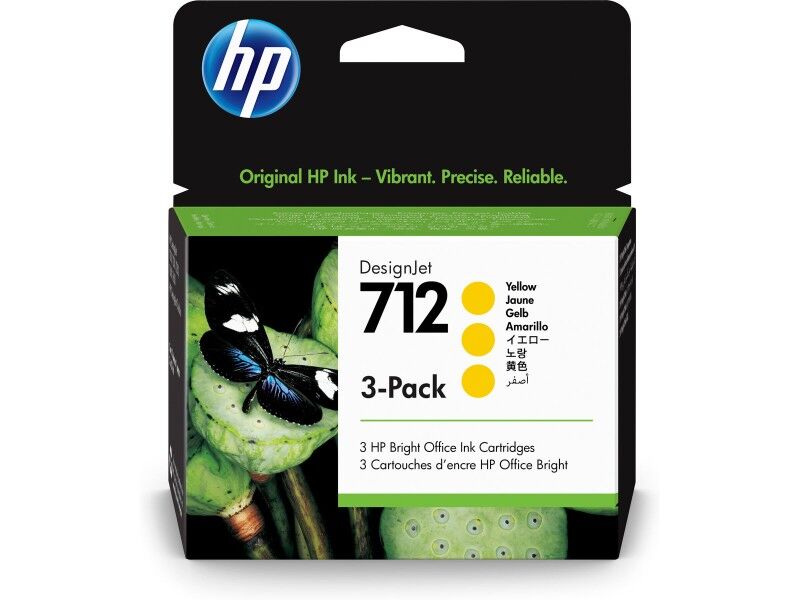 Oryginalny Wkład Atramentowy HP DesignJet 712 Żółty
