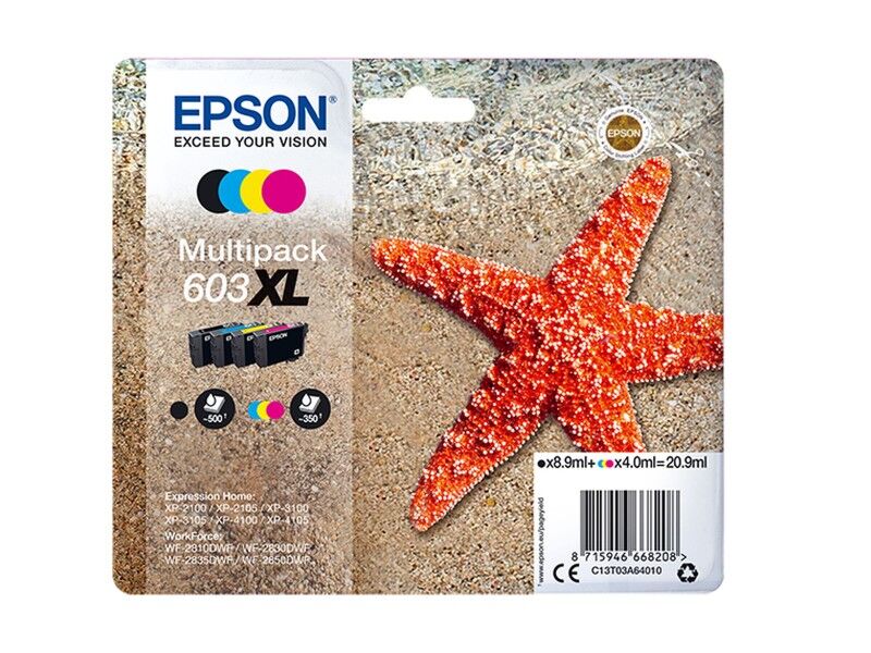 Oryginalny Wkład Atramentowy Epson 603XL Wielokolorowy