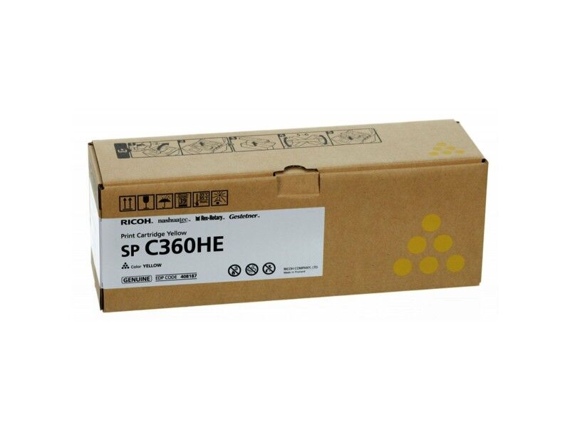 Toner Oryginalny Ricoh 408187 Żółty Czarny