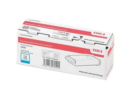Toner Oryginalny OKI C650 Turkusowy