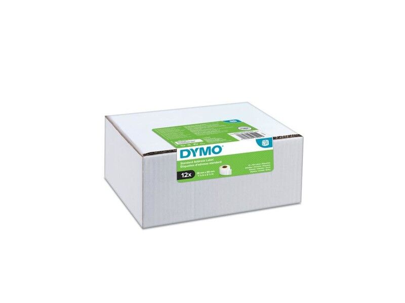 Etykiety do Drukarki Dymo 2093091 Biały Czarny/Biały (12 Sztuk)