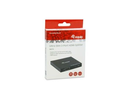 Przełącznik HDMI Equip 332715 Czarny