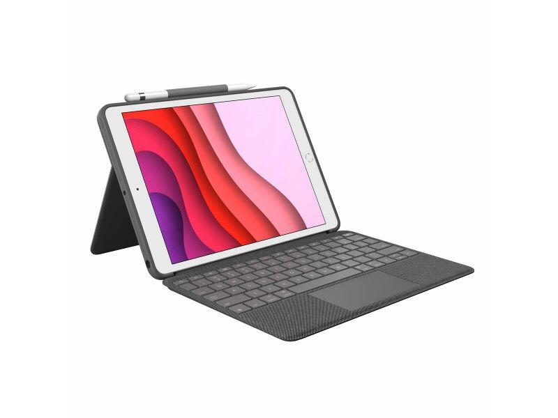 Klawiatura Bluetooth z podstawką do tabletu Logitech 920-009627 Szary Grafit Qwerty Hiszpańska QWERTY