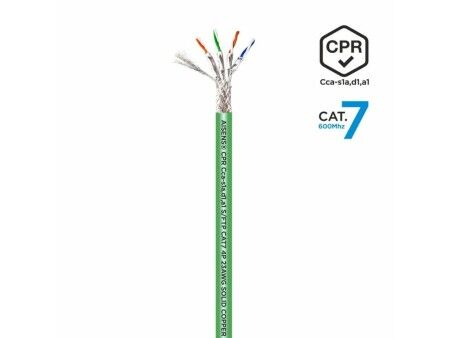 Kabel Sieciowy Sztywny FTP Kategoria 7 Aisens AWG23 Kolor Zielony 305 m