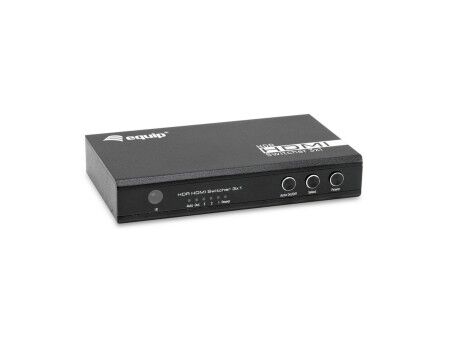 Zwrotnica elektryczna (spliter) Equip 3x1 Czarny