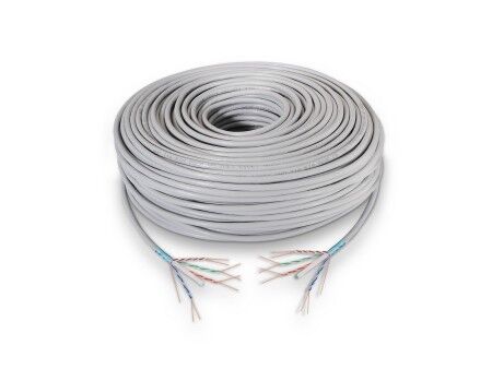 Kabel Sieciowy Sztywny UTP Kategoria 6 Aisens A136-0282 Szary 305 m