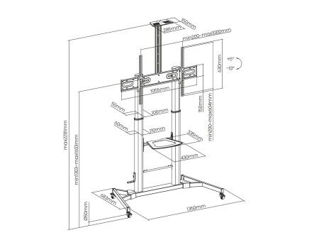 Uchwyt na TV Aisens FT100TE-171 60" 100" 100 kg