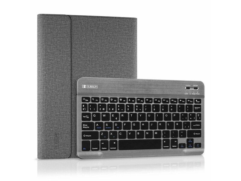 Torba na Tablet i Klawiaturę Subblim SUB-KT2-BT0002 Szary Qwerty Hiszpańska Bluetooth