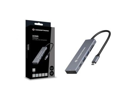 HUB USB Conceptronic 110520207101 Szary 100 W