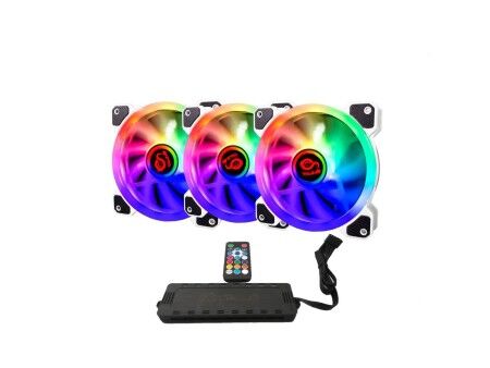 Wentylator do Obudowy Talius IRIS SPECTRUM ARGB/CRONOS Ø 12 cm (3 Sztuk)