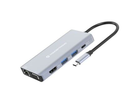 HUB USB Conceptronic 110519307101 Szary Wielokolorowy 100 W