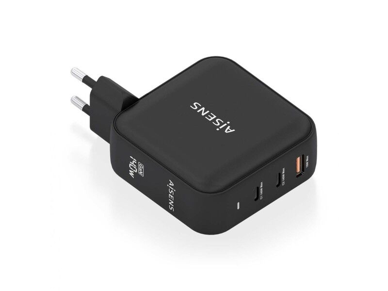 Ładowarka Ścienna Aisens ASCH-140W3P031-BK Czarny Wielokolorowy 140 W (1 Sztuk)