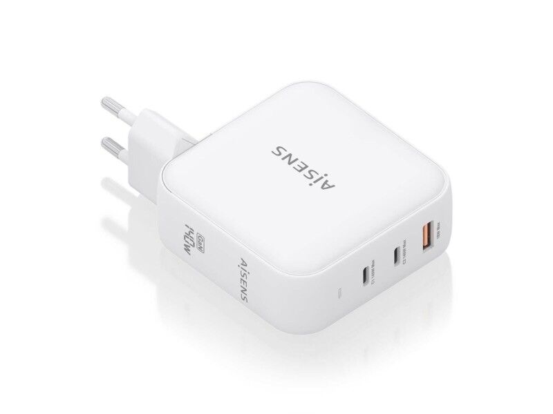Ładowarka Ścienna Aisens ASCH-140W3P030-W Biały Wielokolorowy 140 W (1 Sztuk)