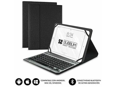 Torba na Tablet i Klawiaturę Subblim SUB-KT2-BT0001 10.1" Czarny Qwerty Hiszpańska QWERTY Bluetooth
