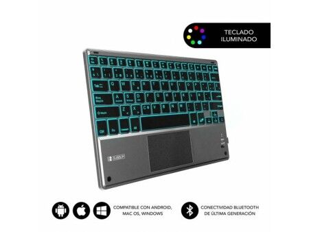 Klawiatura z Panelem Dotykowym Subblim SUB-KBT-SMBT51 Szary Wielokolorowy Qwerty Hiszpańska QWERTY