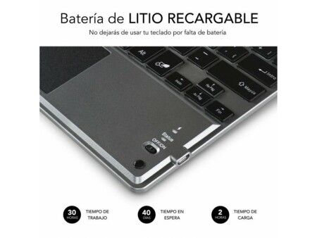 Klawiatura z Panelem Dotykowym Subblim SUB-KBT-SMBT51 Szary Wielokolorowy Qwerty Hiszpańska QWERTY