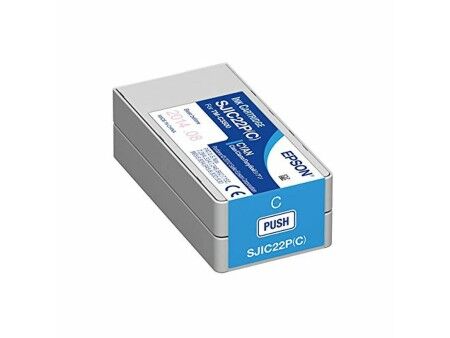 Oryginalny Wkład Atramentowy Epson SJIC22P(C) Turkusowy