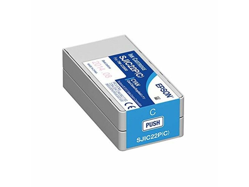 Oryginalny Wkład Atramentowy Epson SJIC22P(C) Turkusowy