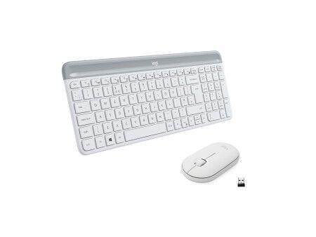 Klawiatura i Myszka Logitech 920-009197 Biały Włoski QWERTY