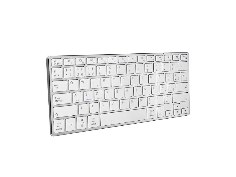 Klawiatura Bezprzewodowa Subblim SUB-KB-3ADC200 Srebrzysty Qwerty Hiszpańska