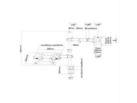 Uchwyt na TV Neomounts FPMA-D550NOTEBOOK   