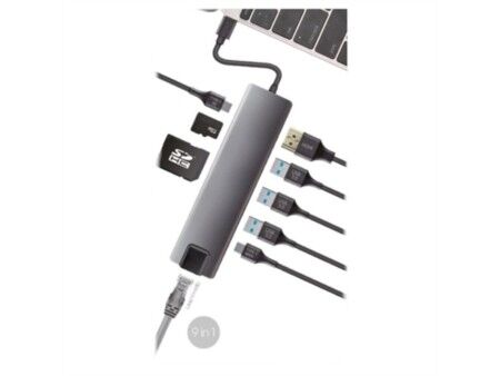 HUB USB CoolBox COO-DOCK-01 Szary
