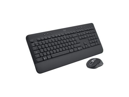 Klawiatura Bezprzewodowa i Myszka Logitech 920-011001 Czarny Azerty Francuski