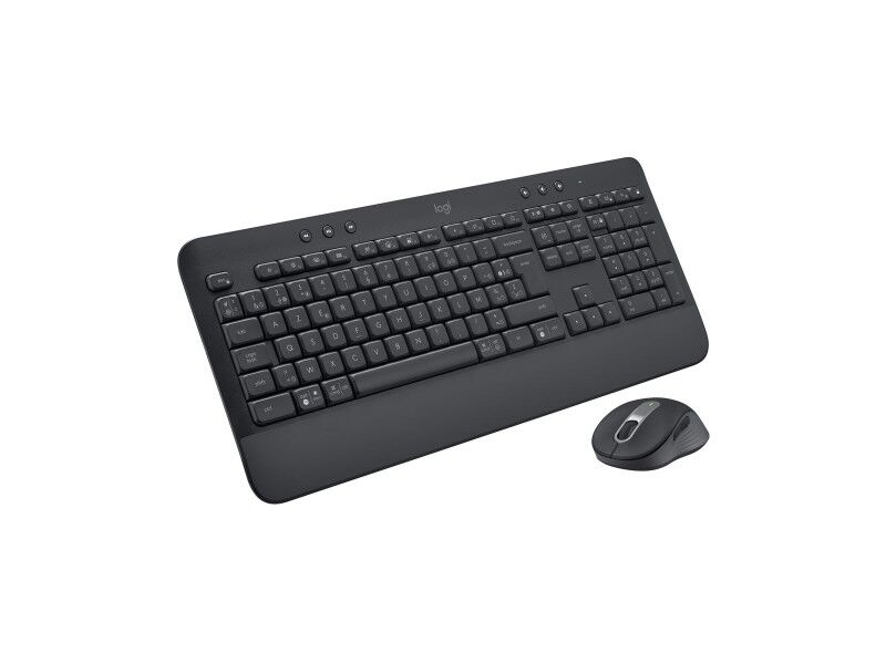 Klawiatura Bezprzewodowa i Myszka Logitech 920-011001 Czarny Azerty Francuski