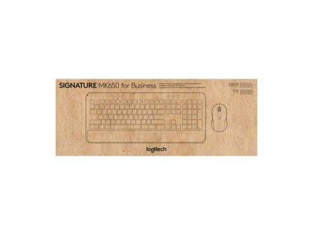 Klawiatura Bezprzewodowa i Myszka Logitech 920-011001 Czarny Azerty Francuski