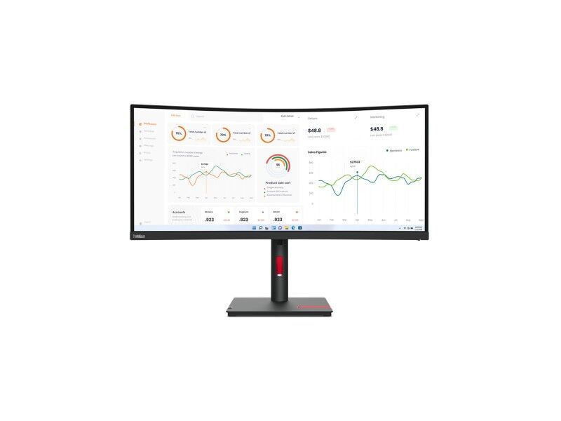Monitor Lenovo ThinkVision T34W-30 34" 60 Hz 50-60 Hz Wide Quad HD