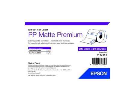 Papier do Drukarki Epson 7113414 Biały (24 Sztuk)