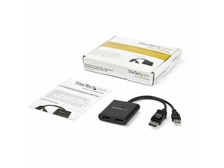 Zwrotnica elektryczna (spliter) DisplayPort Startech MSTDP122DP Czarny 4K Ultra HD