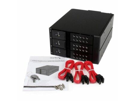 Rack Startech HSB3SATSASBA Czarny 3,5" Przenośny