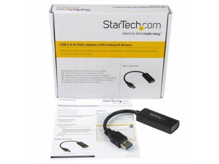Adapter USB 3.0 na VGA Startech USB32VGAV Czarny