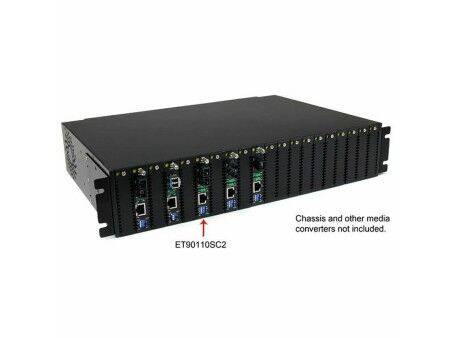 Konwerter Multimode Startech ET90110SC2 Czarny