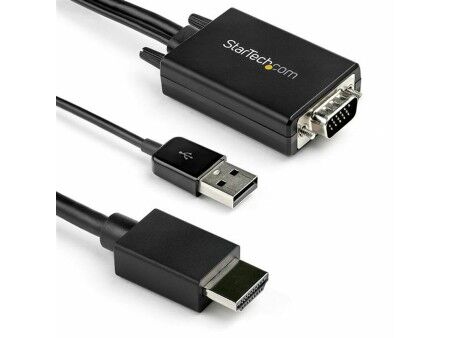 Adapter HDMI do VGA Startech VGA2HDMM2M           (2 m) Czarny