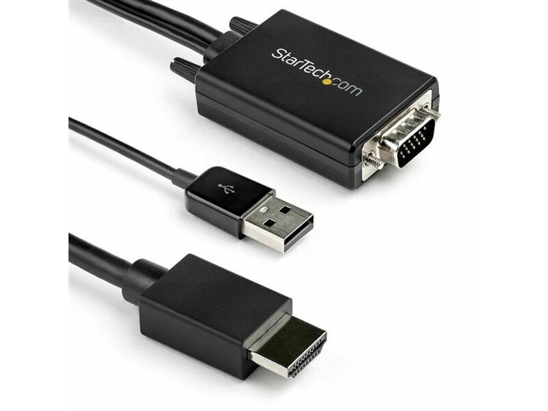 Adapter HDMI do VGA Startech VGA2HDMM2M           (2 m) Czarny