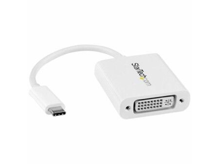 Adapter USB C na DVI Startech CDP2DVIW             Biały