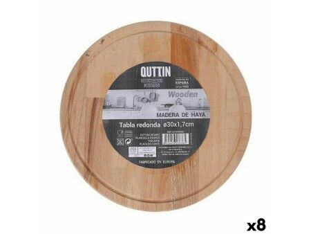 Deska do serwowania Quttin Okrągła Ø 30 x 1,7 cm (8 Sztuk)
