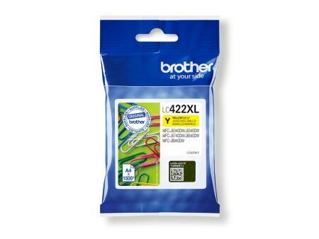 Oryginalny Wkład Atramentowy Brother LC-422XLY Żółty