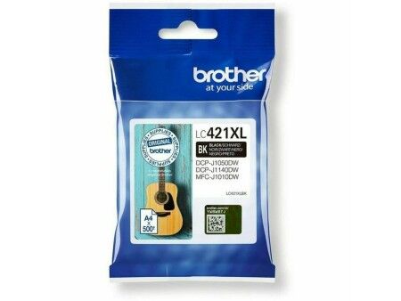 Oryginalny Wkład Atramentowy Brother LC-421XLBK Czarny