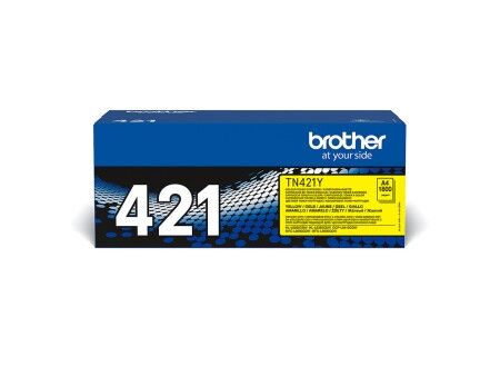 Toner Oryginalny Brother TN-421Y Żółty Czarny