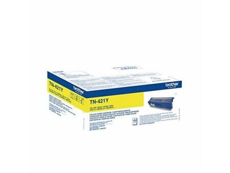 Toner Oryginalny Brother TN-421Y Żółty Czarny