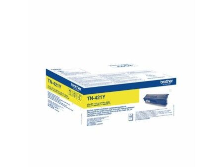Toner Oryginalny Brother TN-421Y Żółty Czarny