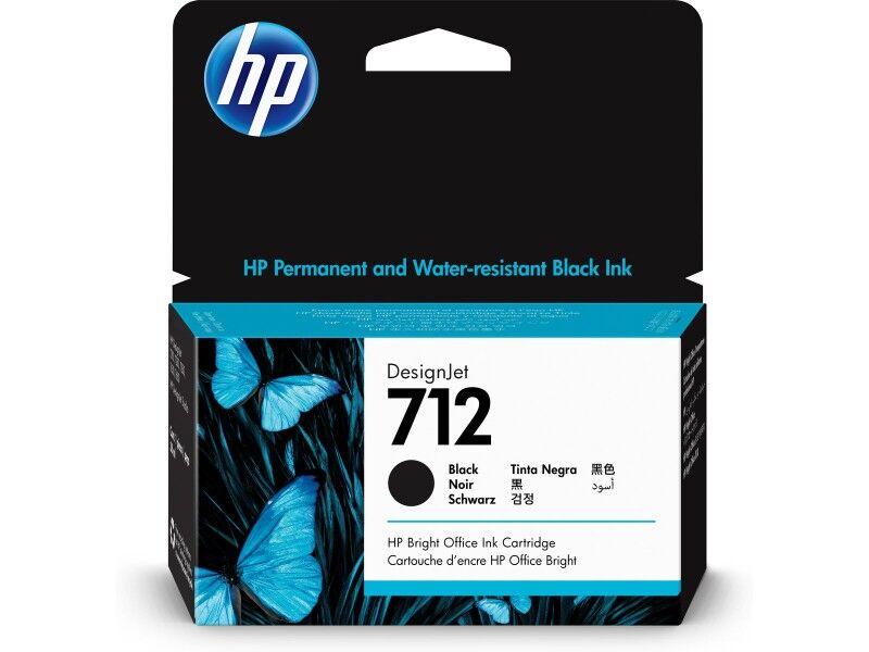 Oryginalny Wkład Atramentowy HP HP 712 Czarny