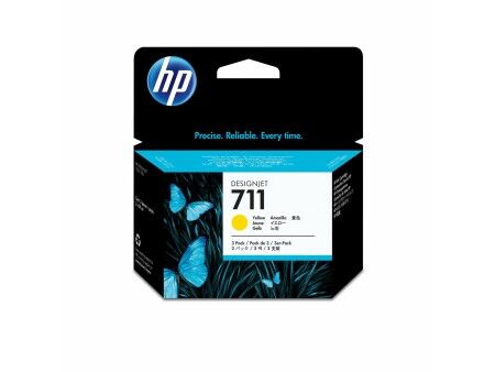Oryginalny Wkład Atramentowy HP HP 711 Żółty